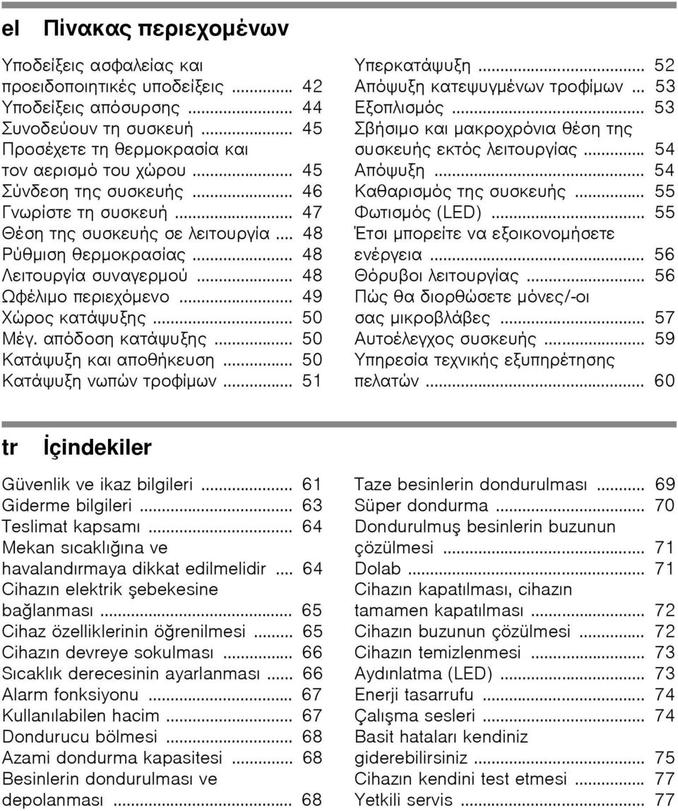 .. 64 Cihazın elektrik ebekesine bağlanması... 65 Cihaz özelliklerinin öğrenilmesi... 65 Cihazın devreye sokulması... 66 Sıcaklık derecesinin ayarlanması... 66 Alarm fonksiyonu.