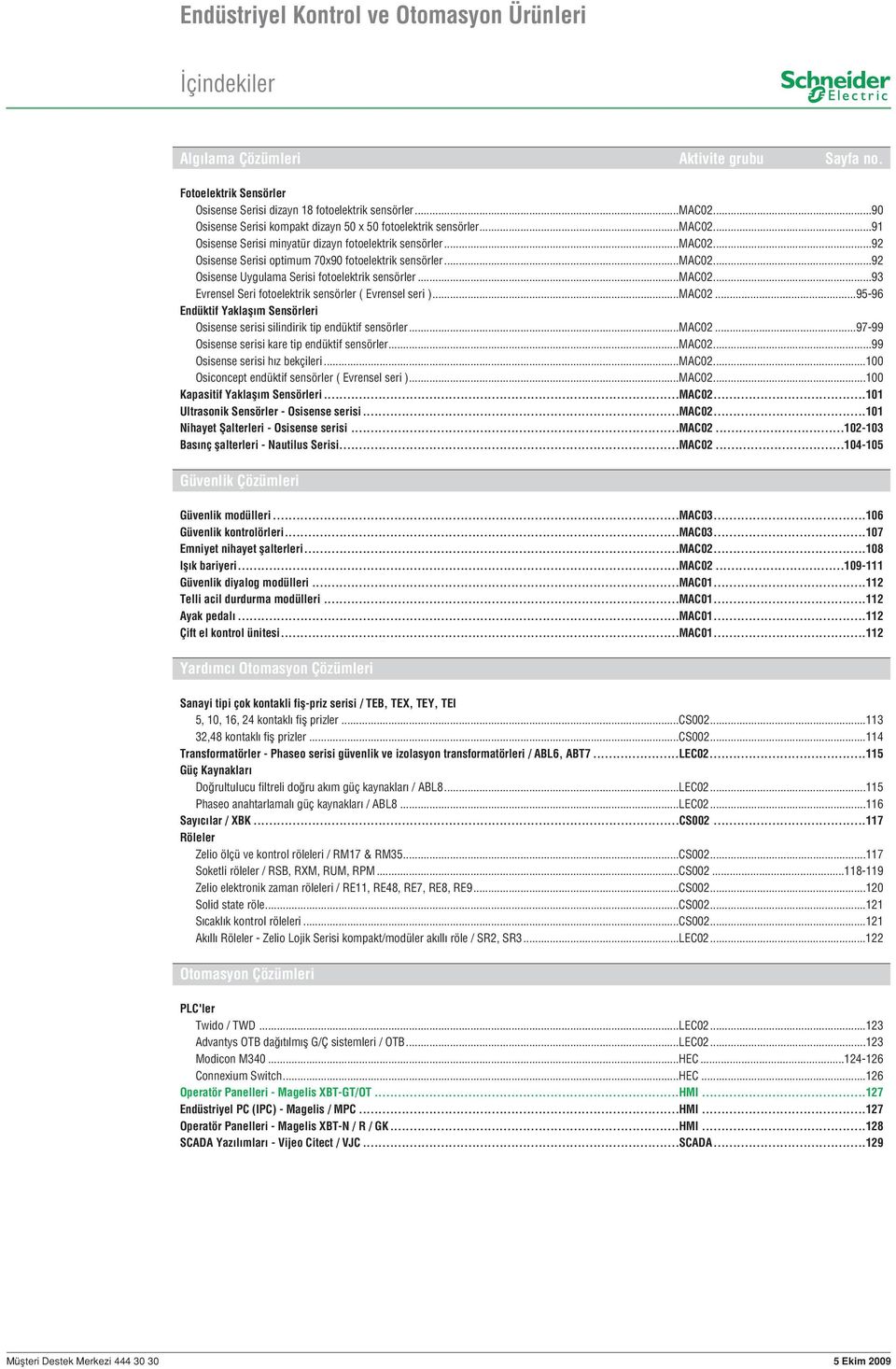 ..mac02...92 Osisense Uygulama Serisi fotoelektrik sensörler...mac02...93 Evrensel Seri fotoelektrik sensörler ( Evrensel seri )...MAC02.