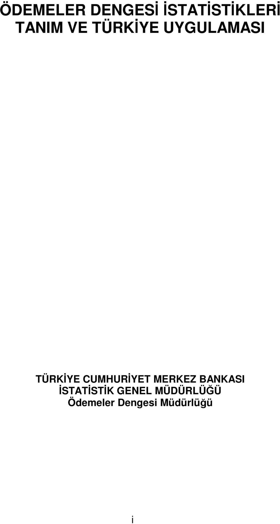 CUMHURİYET MERKEZ BANKASI İSTATİSTİK