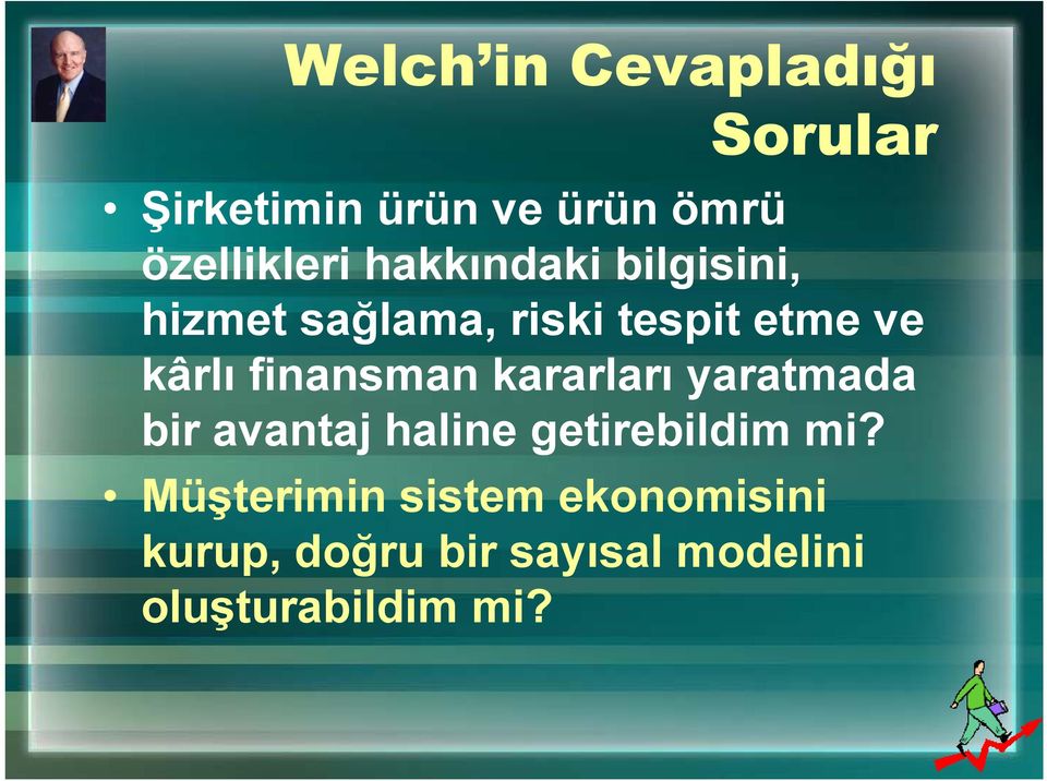 finansman kararları yaratmada bir avantaj haline getirebildim mi?