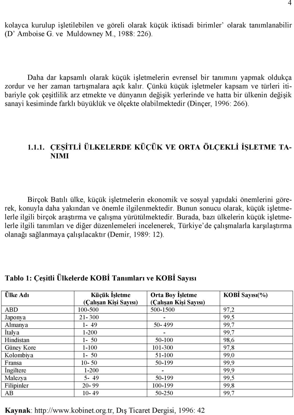 Çünkü küçük işletmeler kapsam ve türleri itibariyle çok çeşitlilik arz etmekte ve dünyanın değişik yerlerinde ve hatta bir ülkenin değişik sanayi kesiminde farklı büyüklük ve ölçekte olabilmektedir