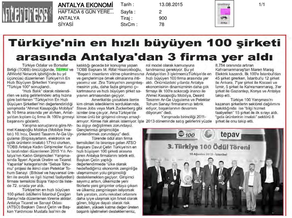 .. Sayfa : 2 ANTALYA Tiraj