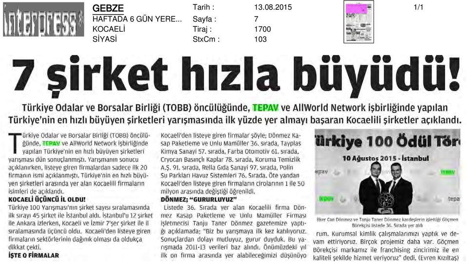 .. Sayfa : 7 KOCAELİ