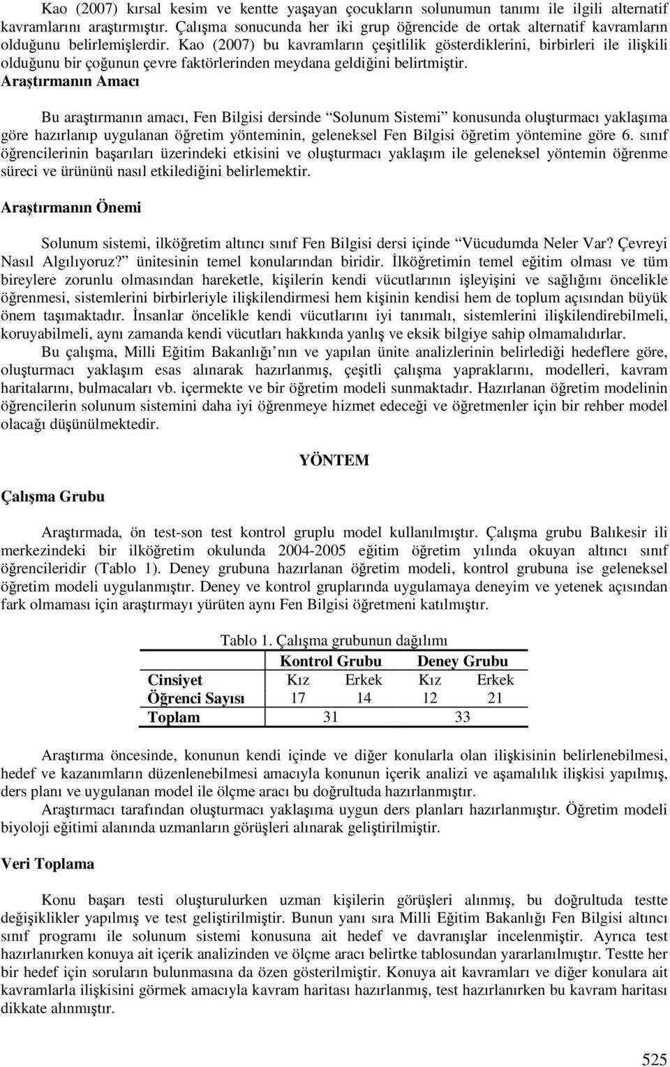 Kao (2007) bu kavramların çeitlilik gösterdiklerini, birbirleri ile ilikili olduunu bir çounun çevre faktörlerinden meydana geldiini belirtmitir.