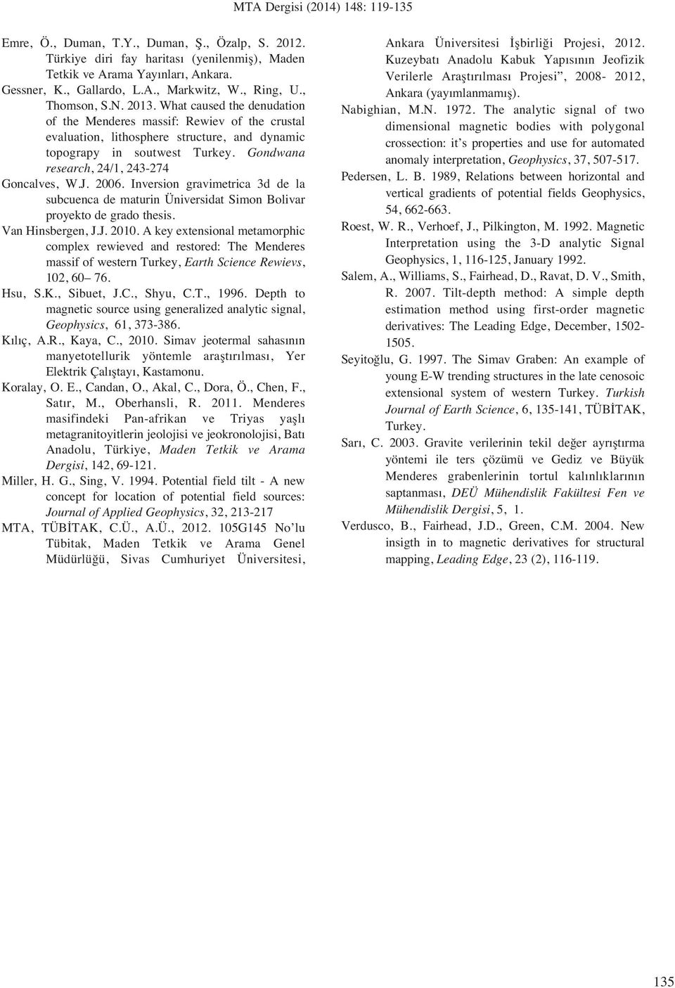 Gondwana research, 24/1, 243-274 Goncalves, W.J. 2006. Inversion gravimetrica 3d de la subcuenca de maturin Üniversidat Simon Bolivar proyekto de grado thesis. Van Hinsbergen, J.J. 2010.