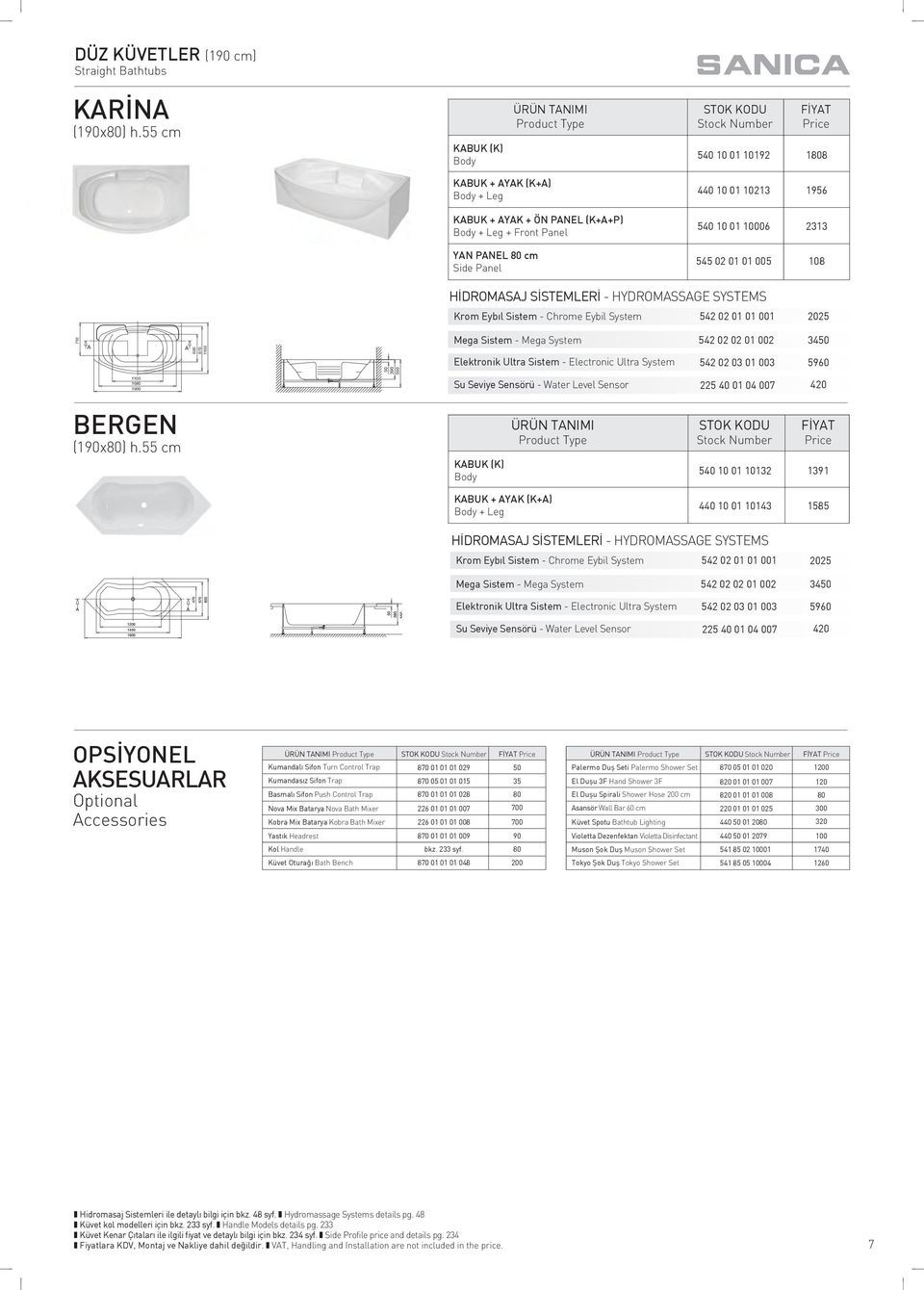 HYDROMSSGE SYSTEMS Krom Eybıl Sistem Chrome Eybil System 542 02 01 01 001 2025 710 600 970 1100 390 5 Mega Sistem Mega System Elektronik Ultra Sistem Electronic Ultra System 542 02 02 01 002 542 02