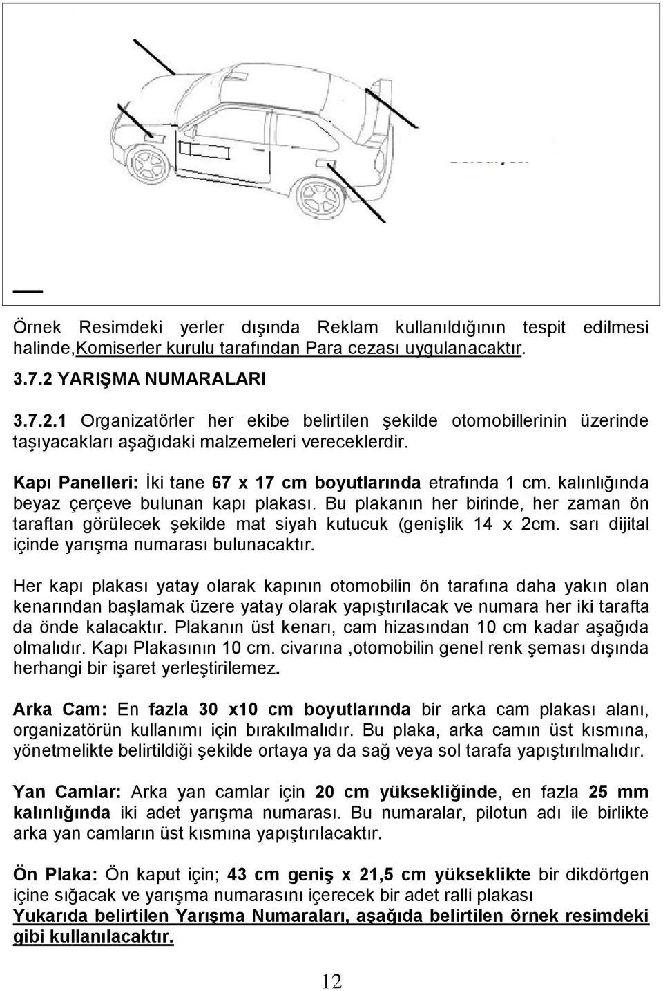 Kapı Panelleri: İki tane 67 x 17 cm boyutlarında etrafında 1 cm. kalınlığında beyaz çerçeve bulunan kapı plakası.