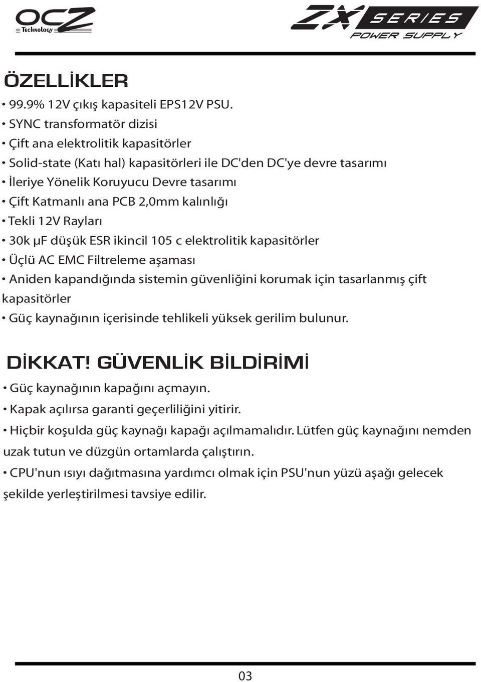 GÜVENLİK BİLDİRİMİ ğ