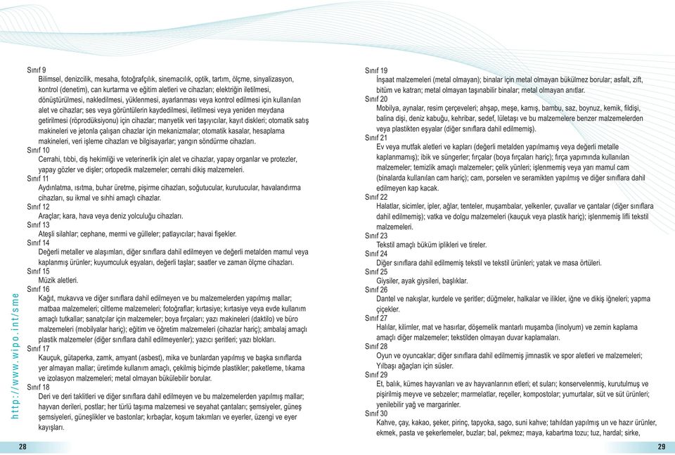 (röprodüksiyonu) için cihazlar; manyetik veri taþýyýcýlar, kayýt diskleri; otomatik satýþ makineleri ve jetonla çalýþan cihazlar için mekanizmalar; otomatik kasalar, hesaplama makineleri, veri iþleme