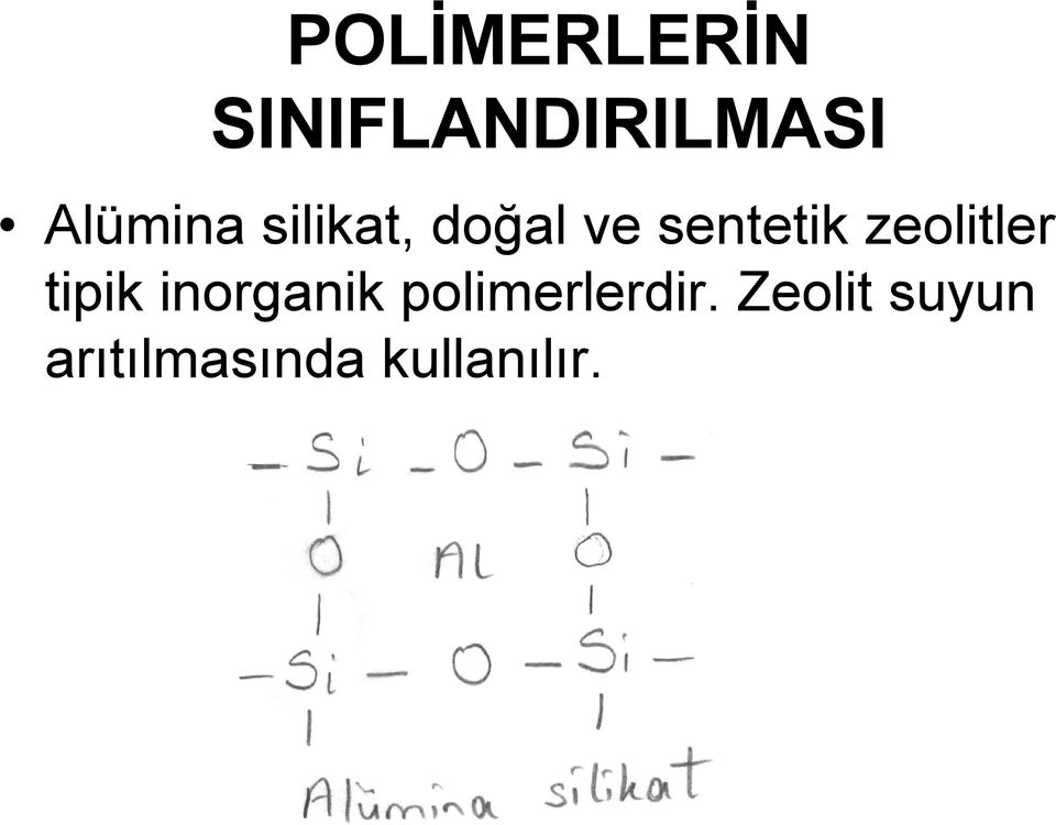 zeolitler tipik inorganik