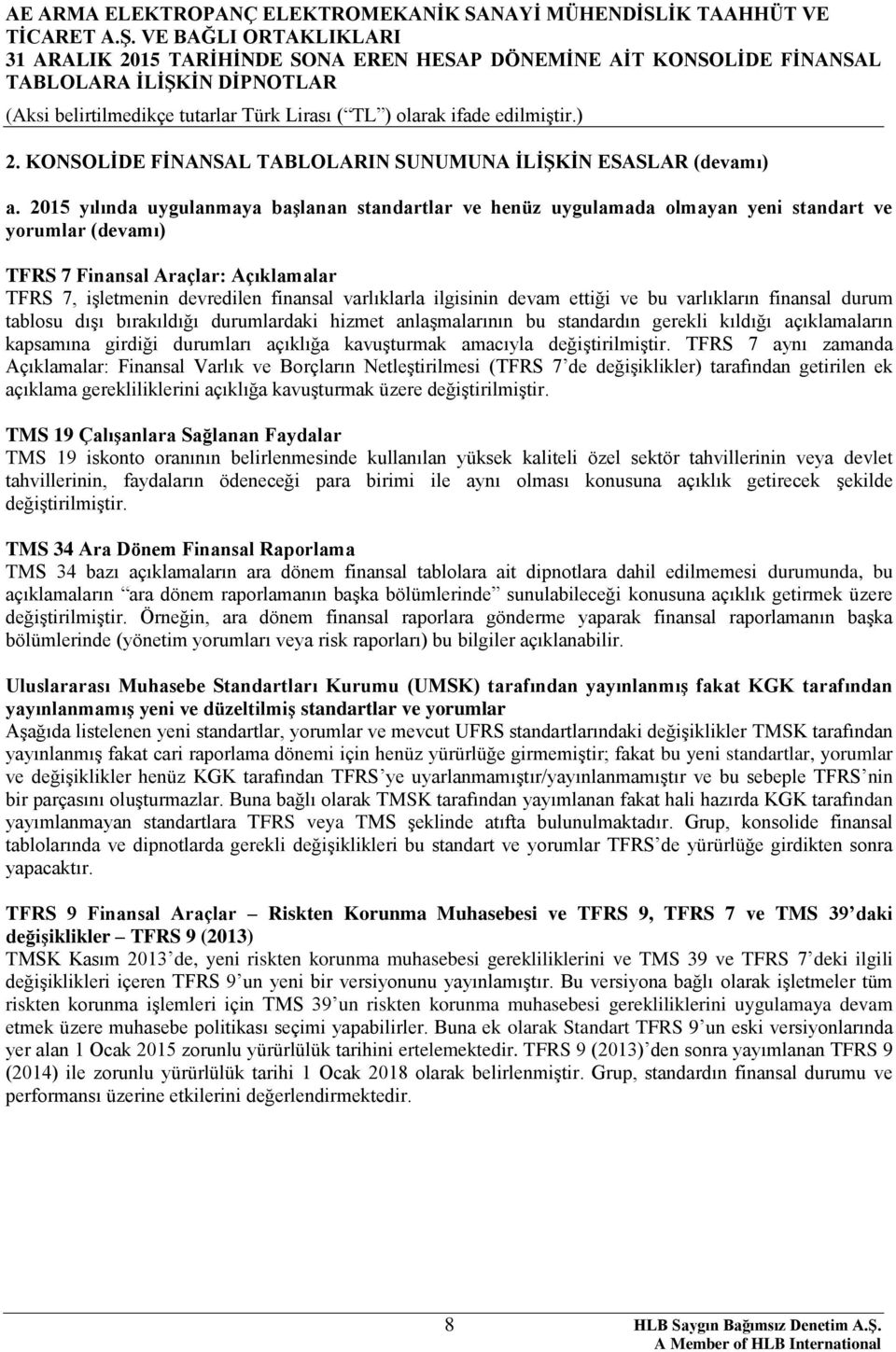 ilgisinin devam ettiği ve bu varlıkların finansal durum tablosu dışı bırakıldığı durumlardaki hizmet anlaşmalarının bu standardın gerekli kıldığı açıklamaların kapsamına girdiği durumları açıklığa