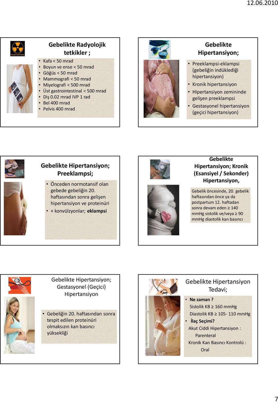 Gestasyonelhipertansiyon (geçici hipertansiyon) Hipertansiyon; Preeklampsi; Önceden normotansif olan gebede gebeliğin 20.