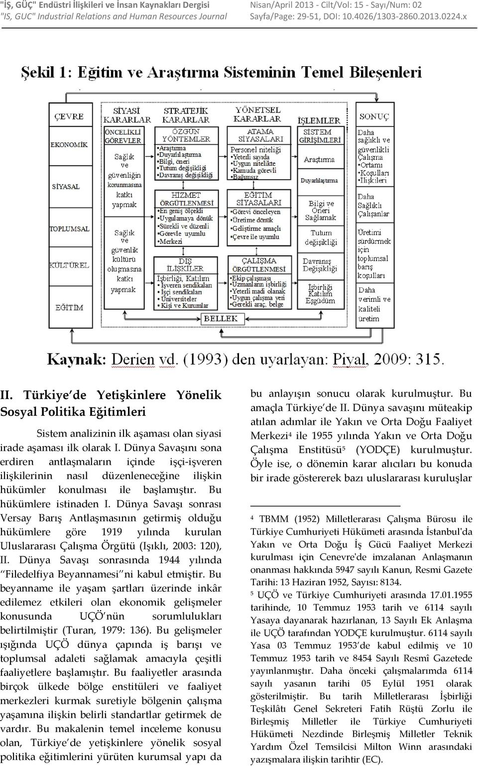 Dünya Savaşını sona erdiren antlaşmaların içinde işçi-işveren ilişkilerinin nasıl düzenleneceğine ilişkin hükümler konulması ile başlamıştır. Bu hükümlere istinaden I.