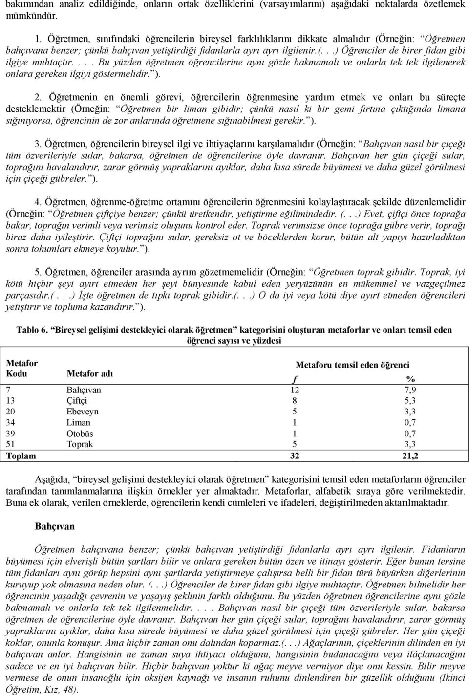 ... Bu yüzden öretmen örencilerine ayn gözle bakmamal ve onlarla tek tek ilgilenerek onlara gereken ilgiyi göstermelidir. ). 2.