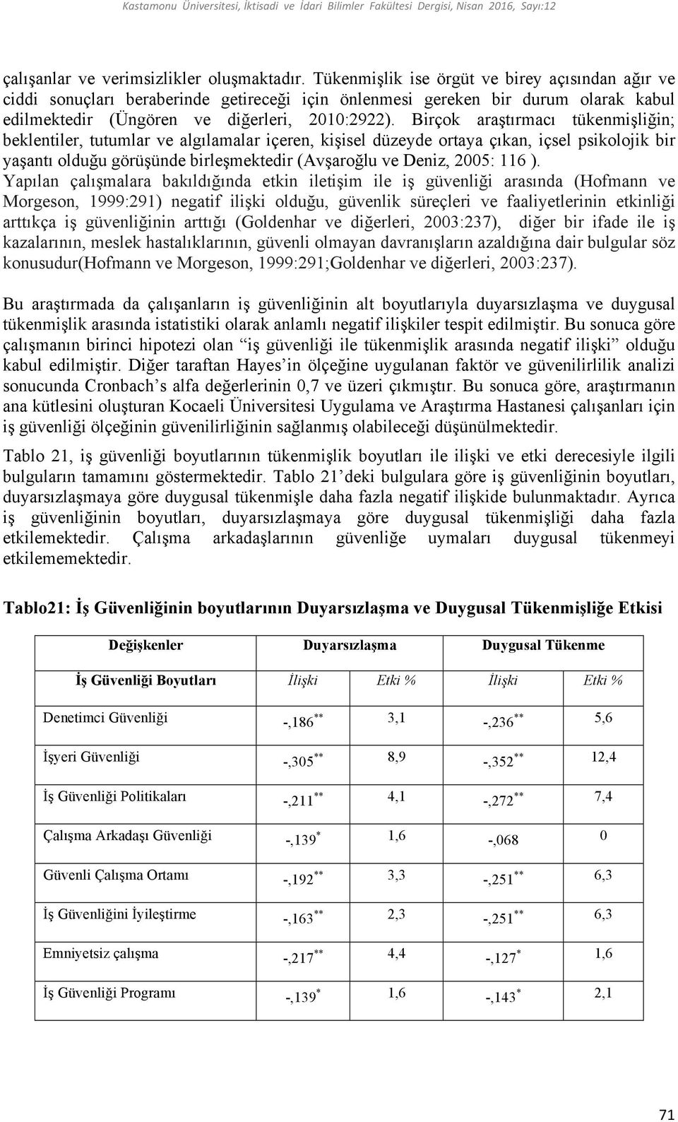 Birçok araştırmacı tükenmişliğin; beklentiler, tutumlar ve algılamalar içeren, kişisel düzeyde ortaya çıkan, içsel psikolojik bir yaşantı olduğu görüşünde birleşmektedir (Avşaroğlu ve Deniz, 2005: