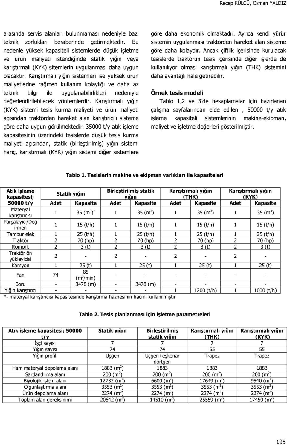 sistemleri ise yüksek ürün maliyetlerine rağmen kullanım kolaylığı ve daha az teknik bilgi ile uygulanabilirlikleri nedeniyle değerlendirilebilecek yöntemlerdir.