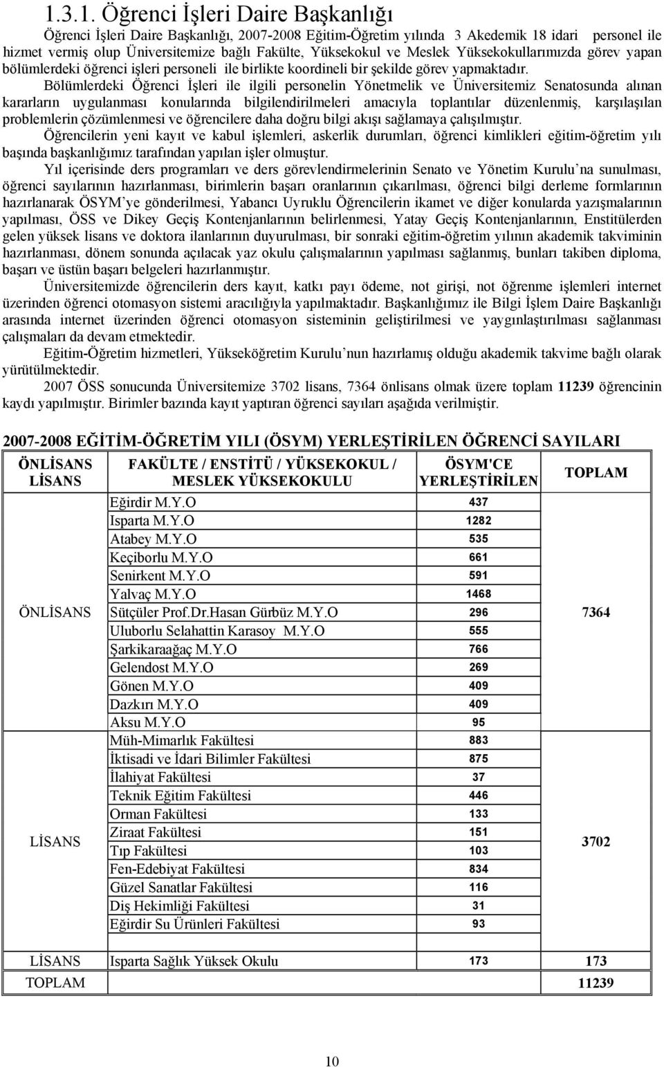 Bölümlerdeki Öğrenci İşleri ile ilgili personelin Yönetmelik ve Üniversitemiz Senatosunda alınan kararların uygulanması konularında bilgilendirilmeleri amacıyla toplantılar düzenlenmiş, karşılaşılan