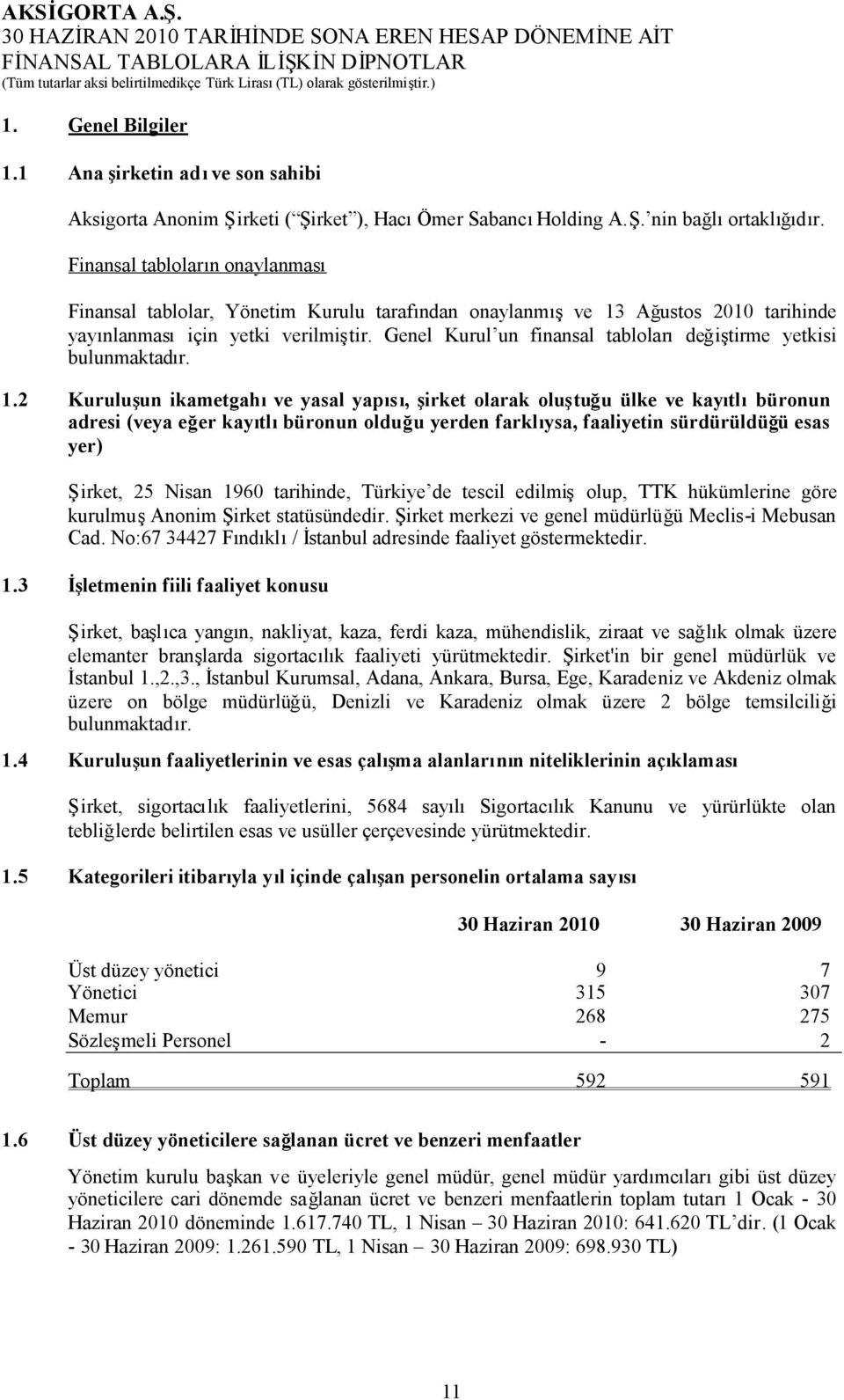 Genel Kurul un finansal tablolarıdeğiştirme yetkisi bulunmaktadır. 1.