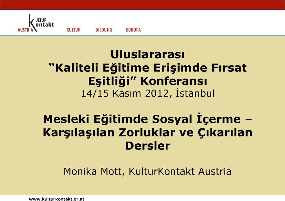 Mesleki Eğitimde Sosyal İçerme Karşılaşılan