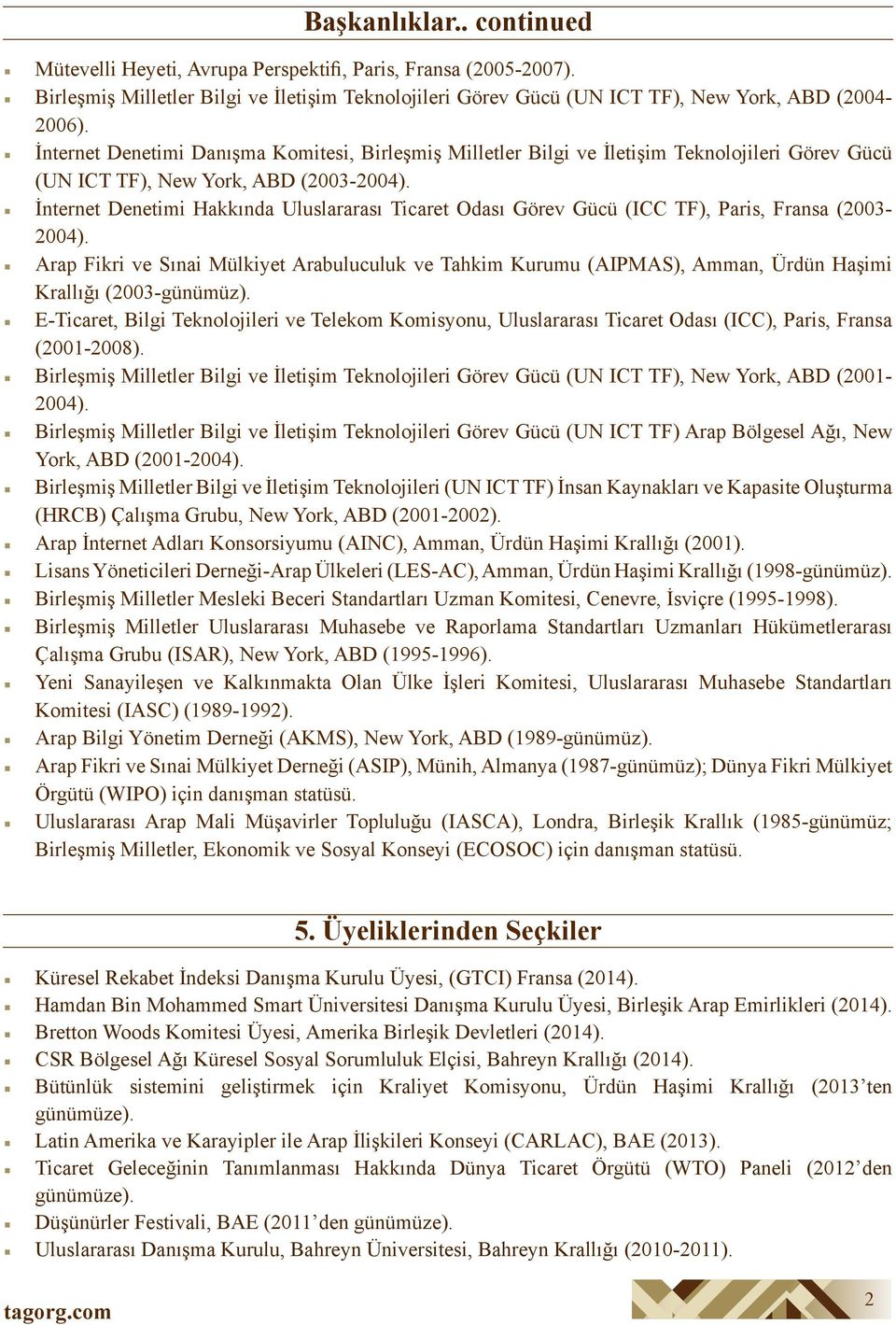 İnternet Denetimi Hakkında Uluslararası Ticaret Odası Görev Gücü (ICC TF), Paris, Fransa (2003-2004).