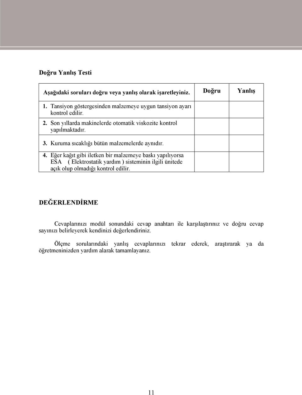 Eğer kağıt gibi iletken bir malzemeye baskı yapılıyorsa ESA ( Elektrostatik yardım ) sisteminin ilgili ünitede açık olup olmadığı kontrol edilir.