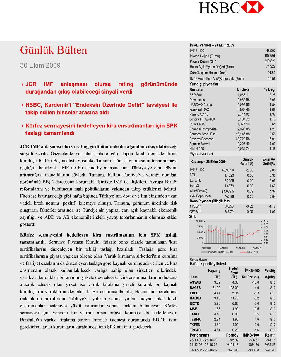 Gazetelerde yer alan habere göre Japon kredi derecelendirme kuruluşu JCR ın Baş analisti Yosihiko Tamura, Türk ekonomisinin toparlanmaya geçtiğini belirterek, IMF ile bir stand-by anlaşmasının