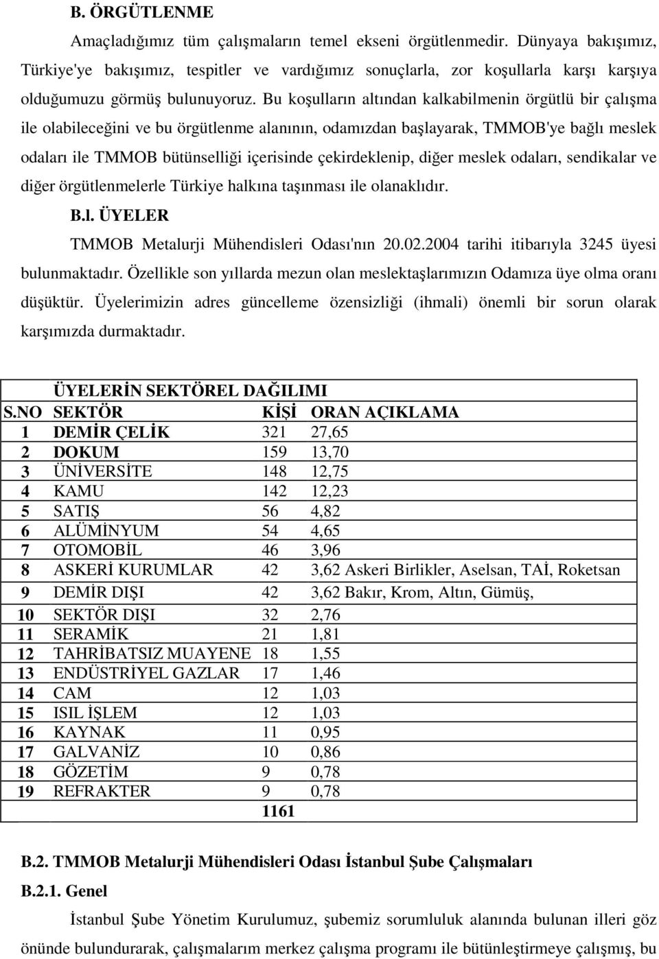 Bu koşulların altından kalkabilmenin örgütlü bir çalışma ile olabileceğini ve bu örgütlenme alanının, odamızdan başlayarak, TMMOB'ye bağlı meslek odaları ile TMMOB bütünselliği içerisinde