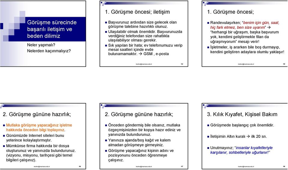 GSM, e-posta 1.