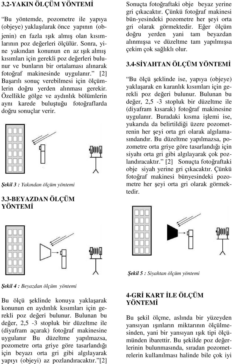 [2] Başarılı sonuç verebilmesi için ölçümlerin doğru yerden alınması gerekir. Özellikle gölge ve aydınlık bölümlerin aynı karede buluştuğu fotoğraflarda doğru sonuçlar verir.