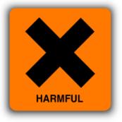 İnsan ve Çevre İçin Özel Tehlike Uyarıları Kalıcı zararlar oluşabilir (R40). GHS Etiket Elemanları Uyarı Kansere sebep olduğundan şüphelenilmektedir (H351).