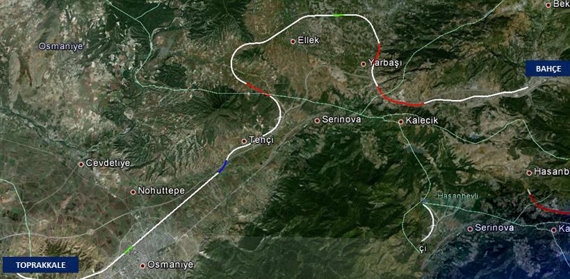 TEKNİK VERİLER 58 km 1 km VİYADÜK 7 km TÜNEL 3