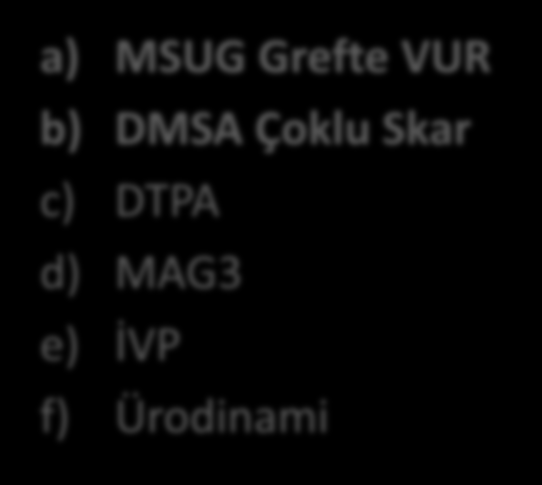 İnci 2 ay 8 ay 1 Greft disfonksiyonu / 2 ateşli İYE Sistit, Asemptomatik üremeler Paraziter 2