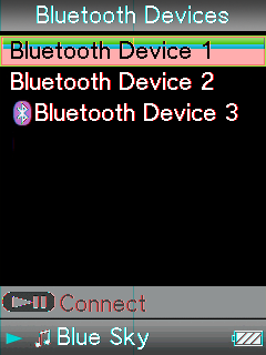 83 Bluetooth İletişimi ile Şarkı Dinleme Home menüsünden Bluetooth bağlantısı kurma Bluetooth BACK/HOME düğmesi 5 işlevli düğme Bluetooth bağlantısına hazırlamak için Bluetooth aygıtını kurun.