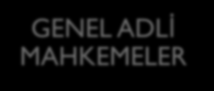 GENEL ADLİ MAHKEMELER ASLİYE