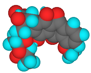 Antrasiklin molekülü, ilaca kırmızı rengini veren tetrasiklik çekirdek ile ona glikosidik bir bağ ile bağlı bir aminoşekerden (daunosamin) oluşmaktadır.