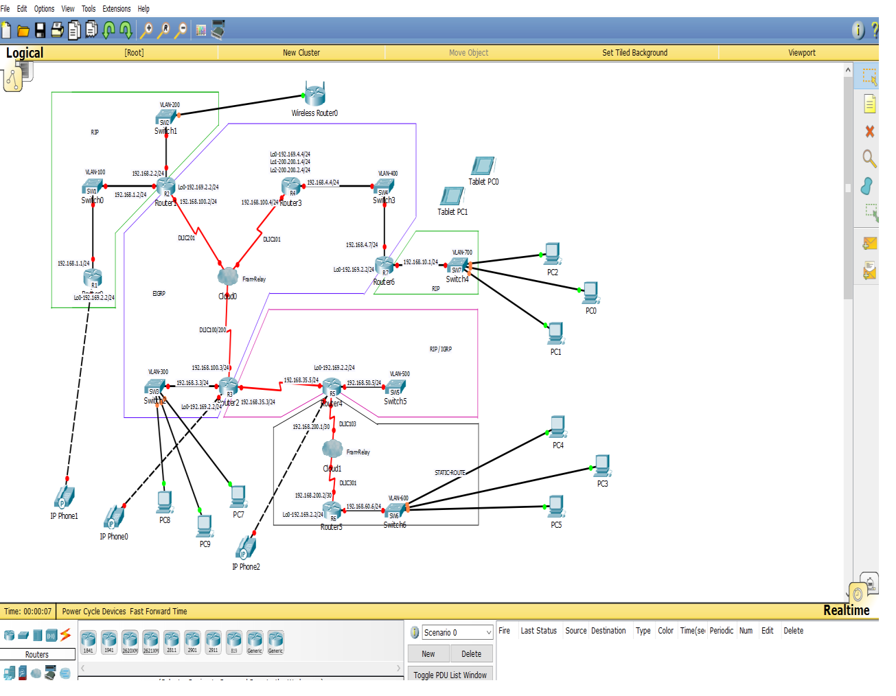 11 SİMULASYON Bu benzetim çizimi için Cisco Packet Tracer ve Cisco system tarafından ağ performans ölçüm ve ağ laboratuvarı işlemleri yapabilen Packet Tracer 6.0.