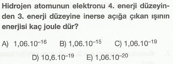 Hidrojen atomunun elektron geçişleri ve spektrum çizgileri Bohr kuramı hidrojen spektrumunu açıklamak için yeterli olmuştur.