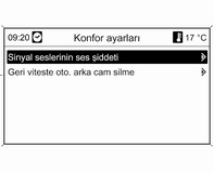 136 Göstergeler ve kumanda birimleri Spor modu ayarları Sürücü Sport sürüş modunda etkinleştirilen fonksiyonları seçebilir 3 182. Spor şasi: Süspansiyon daha sert hale getirilir.