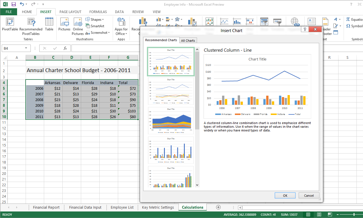 Seçilen dataya göre grafik önerileri alın Otomatik güncellemeler ile her zaman en yeni Office sürümünü kullanırken tüm yeni özelliklerin tadını çıkarın Örneğin Excel