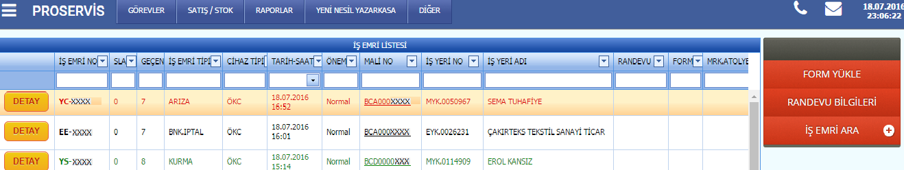 Yp Kullanımını Proservis Ekranlarına Giriş-1 1- http://www.servis-1.