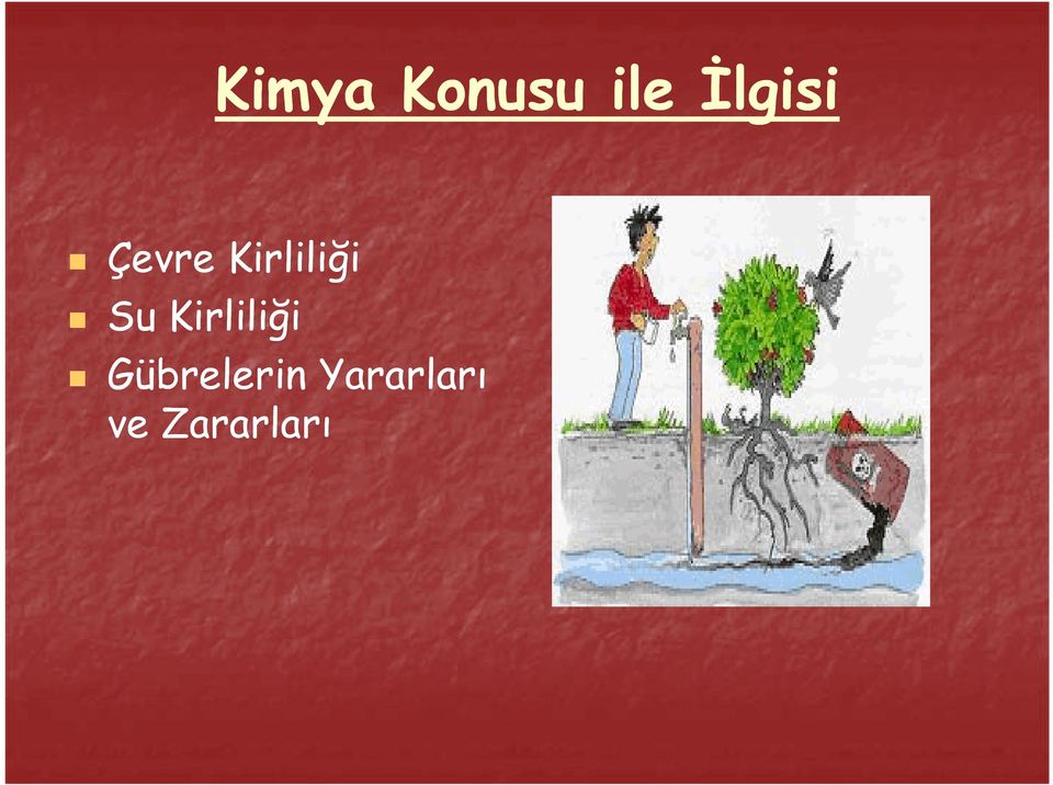 Kirliliği Su