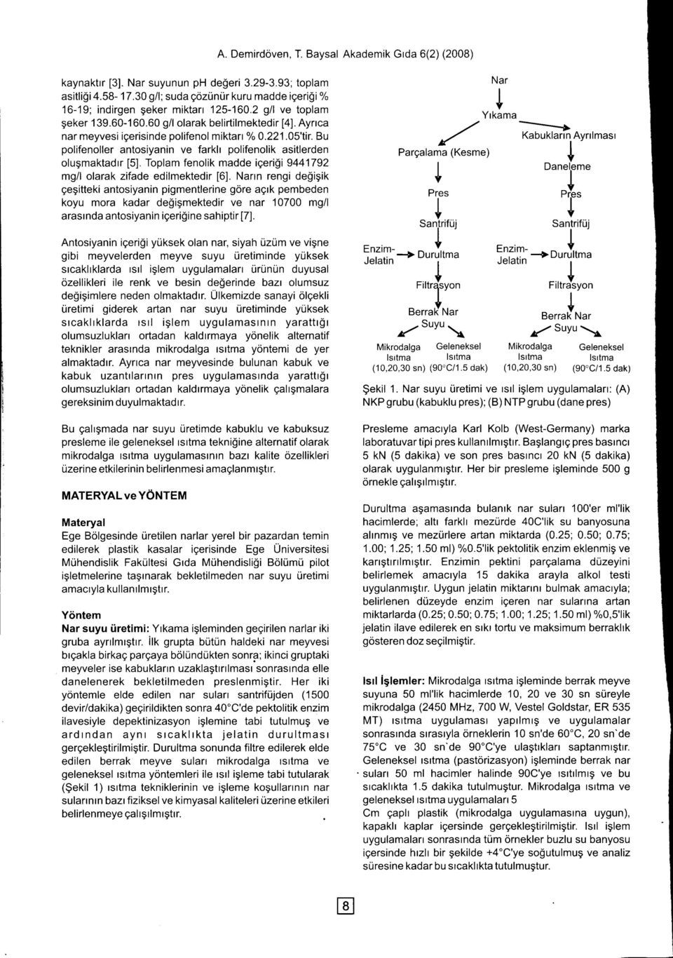 Ayrrca nar meyvesi igerisinde polifenol miktarr % 0.221.05'tir. Bu polifenoller antosiyanin ve farklr polifenolik asitlerden olugmaktadrr [5].