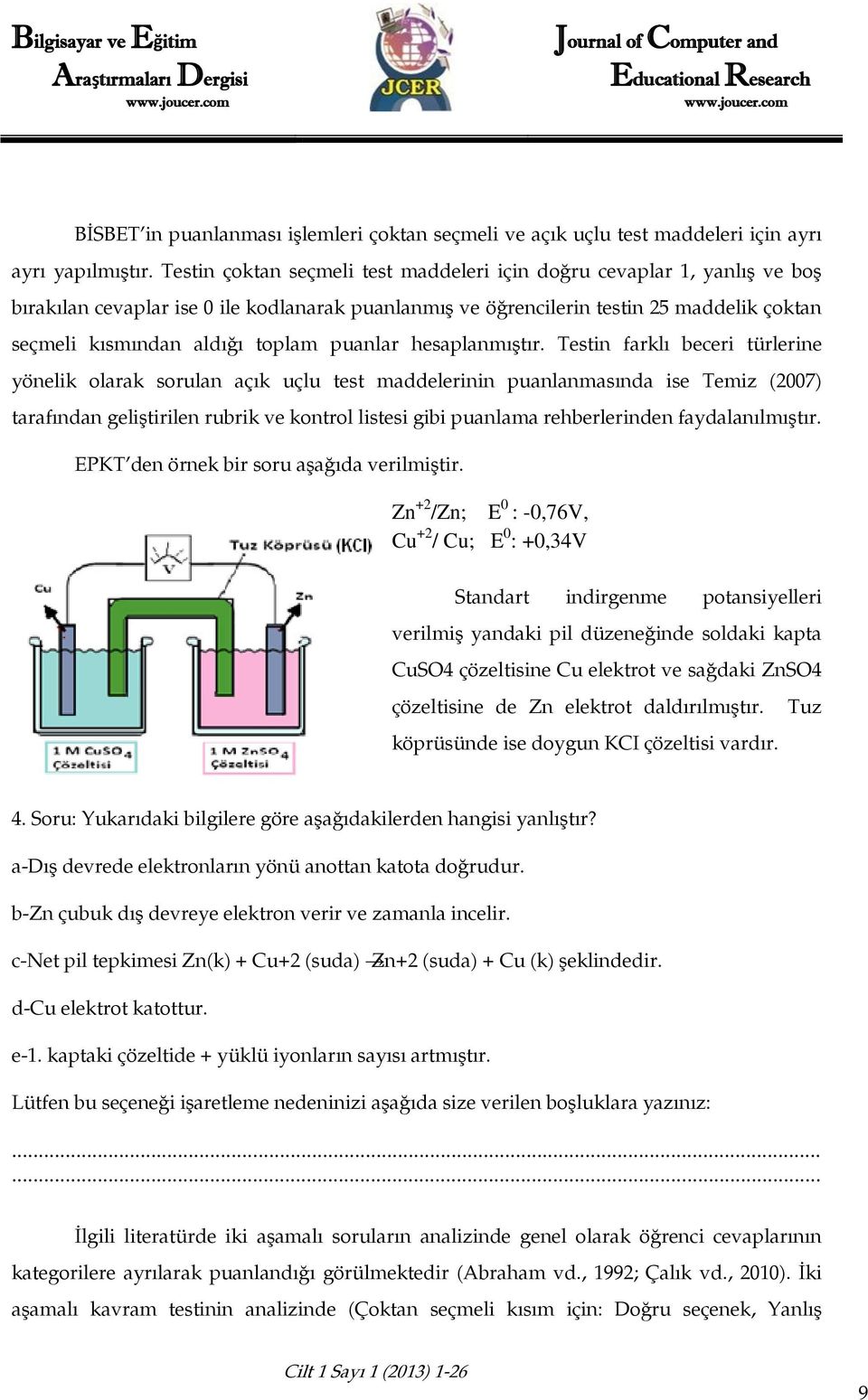 puanlar hesaplanmıştır.