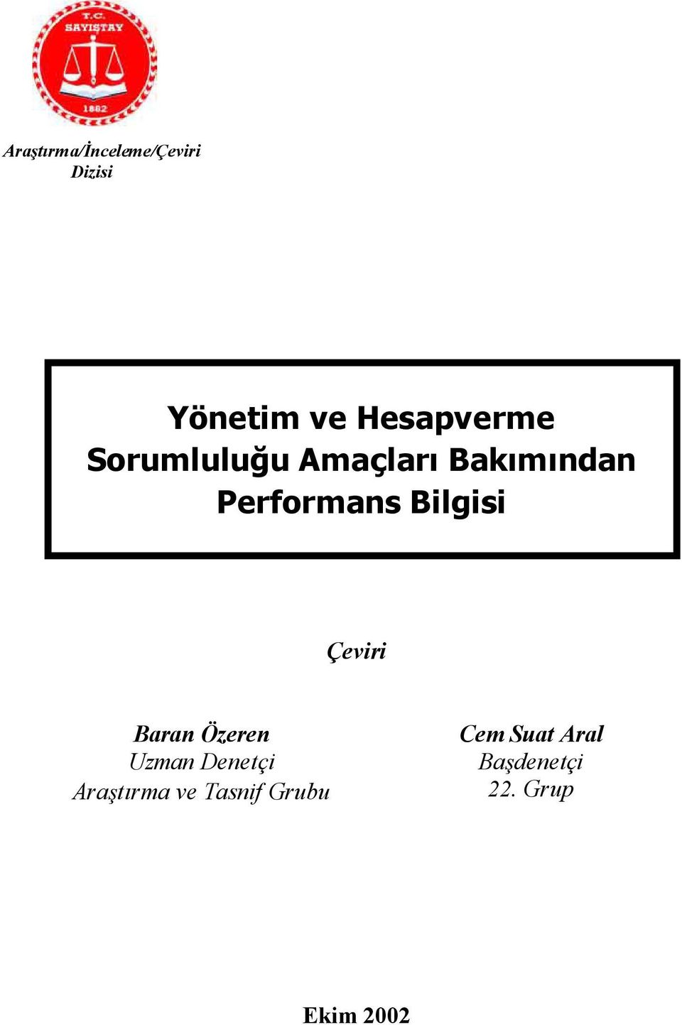 Performans Bilgisi Çeviri Baran Özeren Uzman