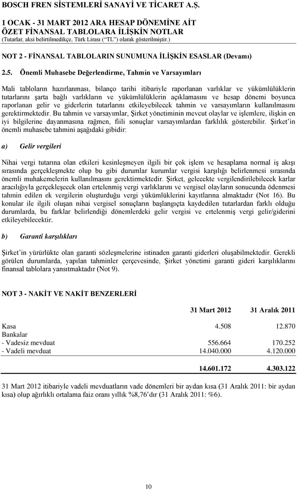 yükümlülüklerin açıklamasını ve hesap dönemi boyunca raporlanan gelir ve giderlerin tutarlarını etkileyebilecek tahmin ve varsayımların kullanılmasını gerektirmektedir.