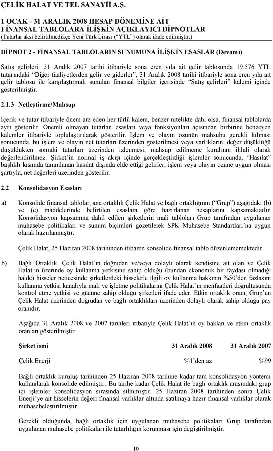 kalemi içinde gösterilmiştir. 2.1.3 Netleştirme/Mahsup İçerik ve tutar itibariyle önem arz eden her türlü kalem, benzer nitelikte dahi olsa, finansal tablolarda ayrıgösterilir.