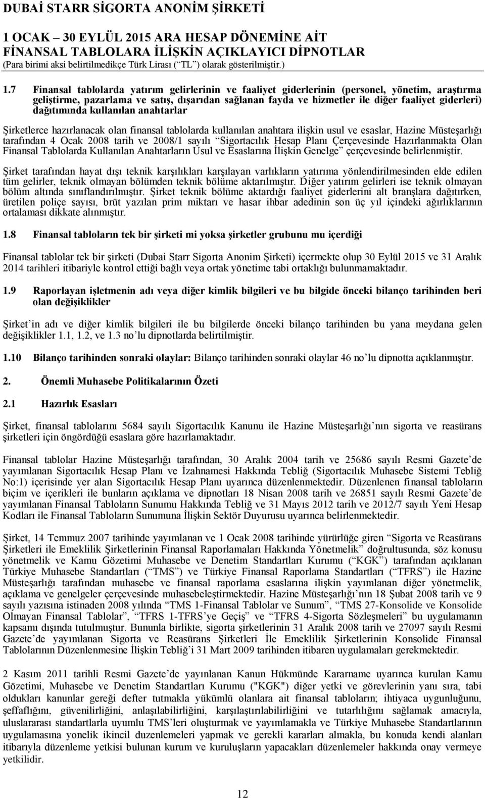 Sigortacılık Hesap Planı Çerçevesinde Hazırlanmakta Olan Finansal Tablolarda Kullanılan Anahtarların Usul ve Esaslarına İlişkin Genelge çerçevesinde belirlenmiştir.