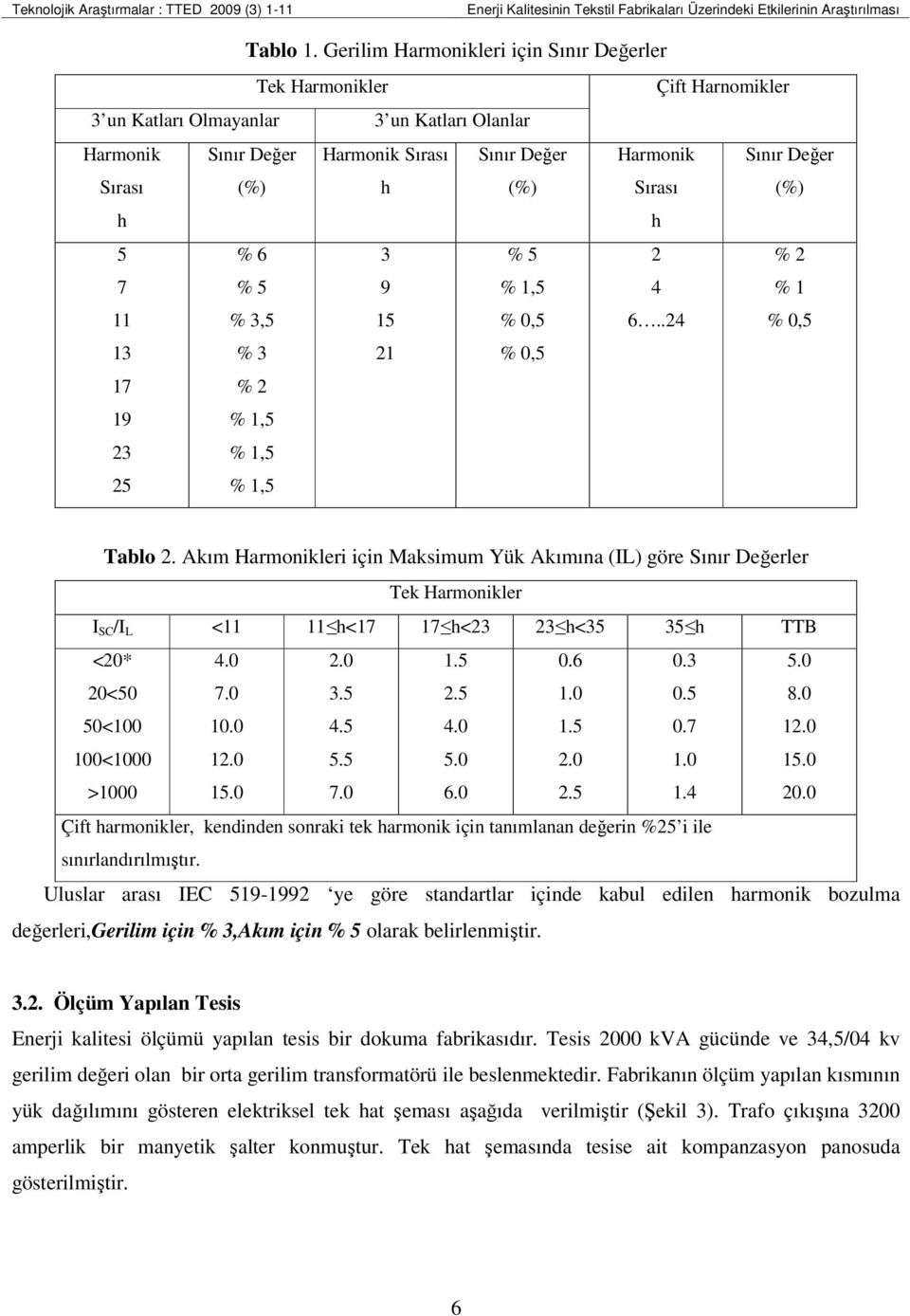 Değer (%) h h 5 7 7 9 5 % 6 % 5 %,5 % % %,5 %,5 %,5 9 5 % 5 %,5 % 0,5 % 0,5 6.. % % % 0,5 Tablo.