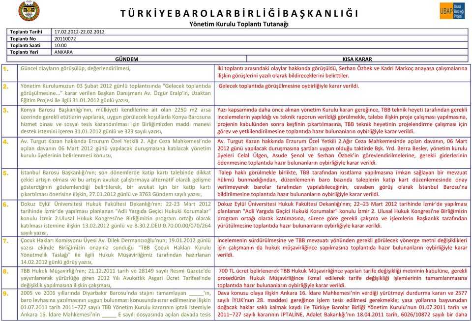 Özgür Eralp'in, Uzaktan Eğitim Projesi ile ilgili 31.01.2012 günlü yazısı, 3.