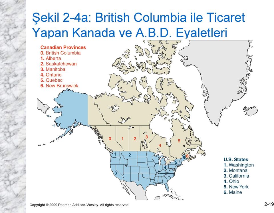 Eyaletleri Copyright 2009 Pearson